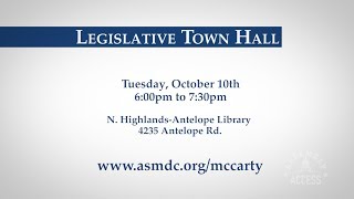 McCarty To Hold Town Hall