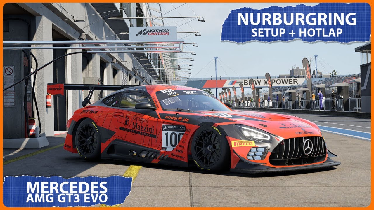 acc mercedes amg gt3 2020 evo nürburgring setup hotlap youtube