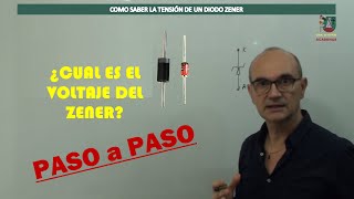 How to know the voltage of a zener diode (class 95.2)