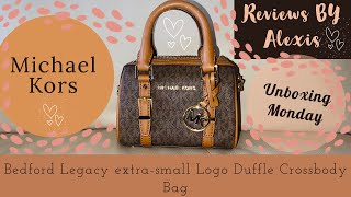 Michael Kors | Bedford Legacy Extra- Small Logo Duffle Crossbody Bag | Unboxing Monday |