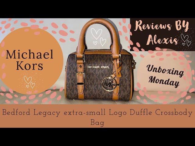 Michael Kors, Bedford Legacy Extra- Small Logo Duffle Crossbody Bag, Unboxing Monday