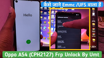 Oppo A53 (CPH2127) Frp Unlock By Umt Dongle 🆓 2024 || Oppo Cph2127 Frp Unlock Umt 2024