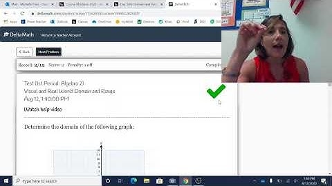 Domain and Range explaining Delta Math