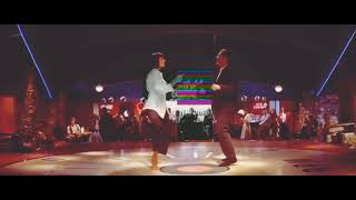 Uma Thurman and John Travolta from Pulp Fiction dances to Blinding Lights