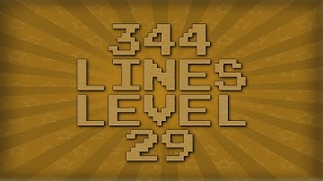 NES Tetris - 344 Lines on Level 29 [PB]