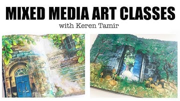 MIXED MEDIA COURSE--- Enchanted Journeys Art Journaling