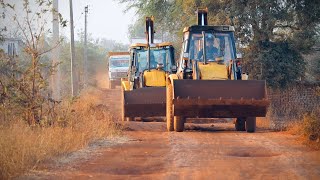 New JCB Backhoe and Kirlosker JCB Backhoe Going Mud loading in Truck