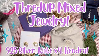 925 Silver, Kate Spade, Kendra Scott and More! ThredUP 15 Piece Mixed Jewelry Rescue Box Unboxing!