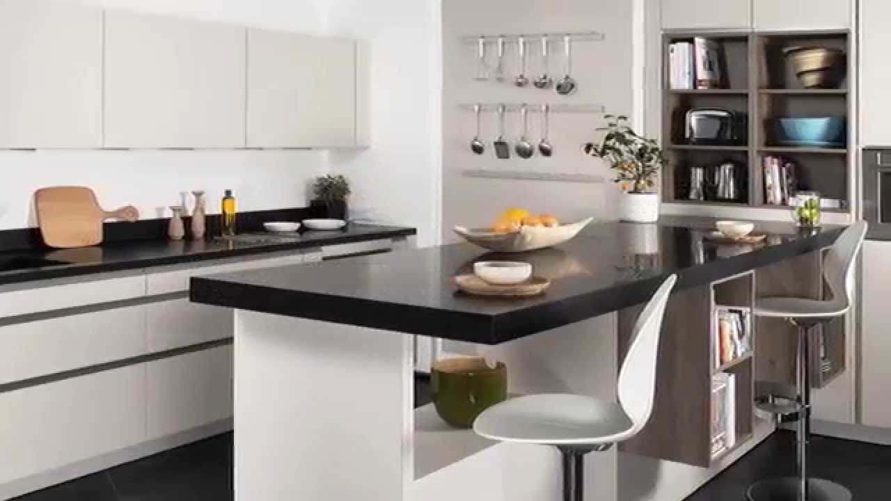 Diseño cocinas pequeñas youtube Mesones para cocinas
