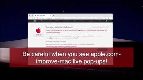 Apple.com-improve-mac.live Virus Found scam removal (Mac).