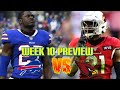 Week 10 Preview and Prediction: Arizona Cardinals vs Buffalo Bills