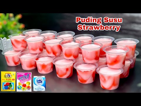 Cara Membuat Puding Nutrijel Strawberry