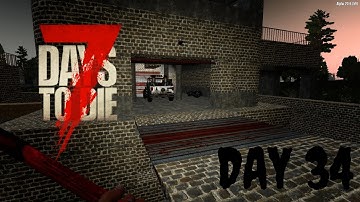 Installing The Drawbridge System | Day 34 | 7 Days To Die