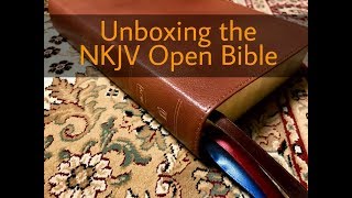 Unboxing & Initial Impressions of the new NKJV Open Bible screenshot 1