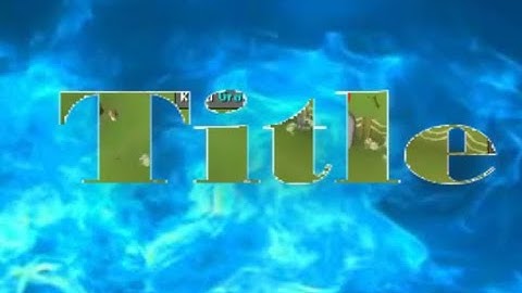 Camtasia 9 Transparent Letters In The Title Tutorial