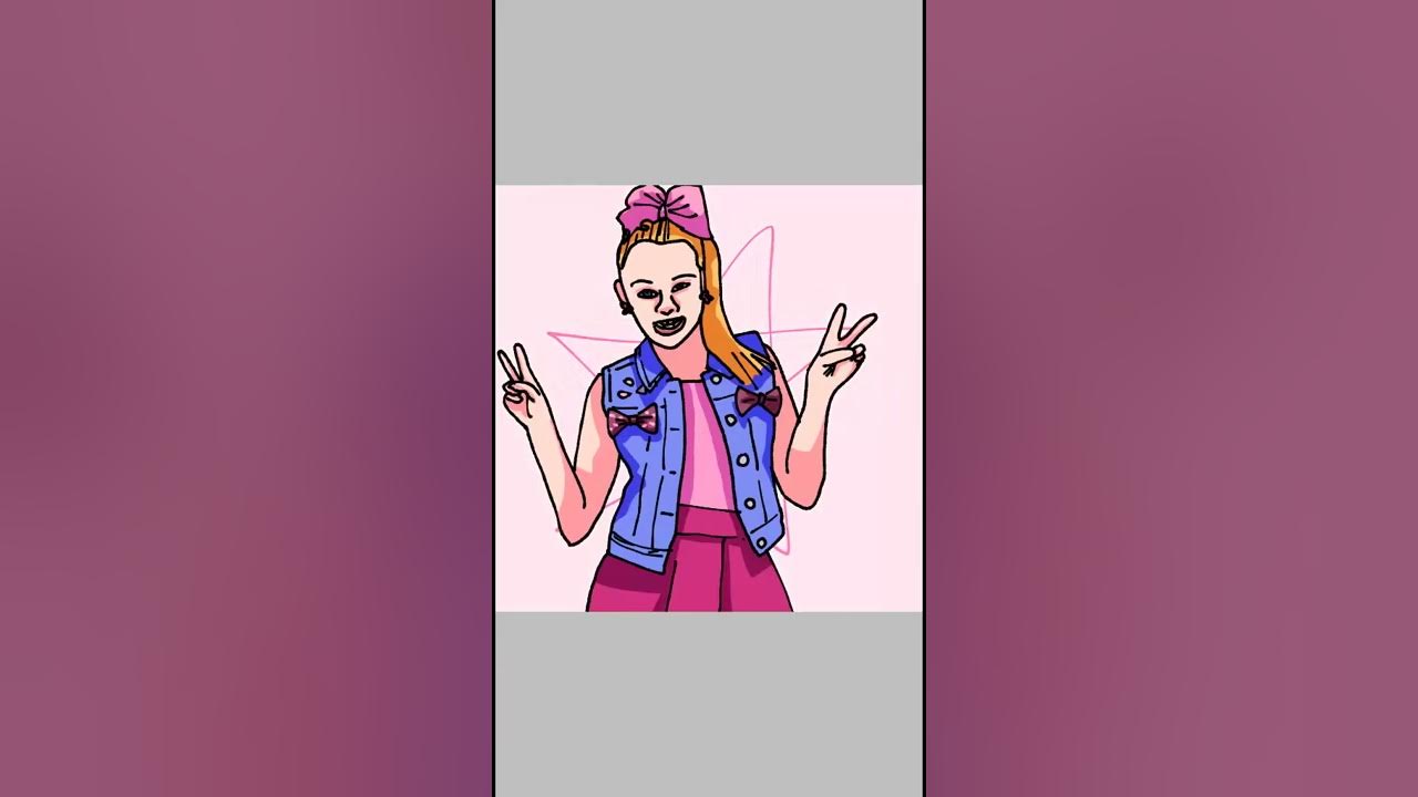 HOW TO DRAW JOJO SIWA 😄🖍️🎨🌈🎀 - YouTube