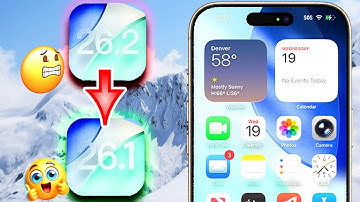 *URGENT* How To DOWNGRADE iOS 26.2 to 26.1 (iPhone and iPad)