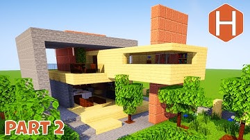 Modern House #1 (Part 2) Minecraft Tutorial Let