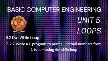 5.2.2 | Do-While Loop | Unit 5 | BT-205 | C Programming | BASIC COMPUTER ENGINEERING | RGPV