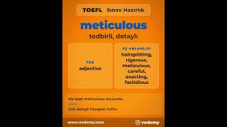 Vodemy - TOEFL Sınavı Kelimeler