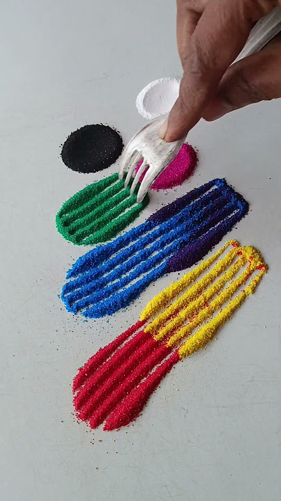 simple Rangoli, satisfying rangoli, Easy rangsatisfying #asmroli, Tricks and tips,ASMR#rangol