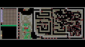 Supaplex level 24 - 200 MOVING OBJECTS! - eating all bases!