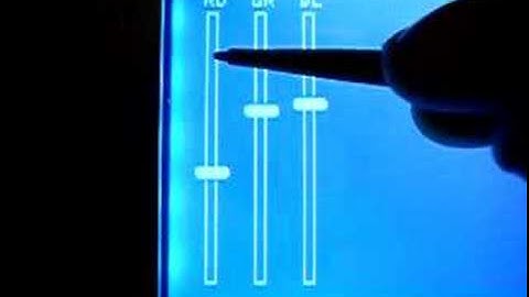 Touchscreen Slider demo Bascom AVR