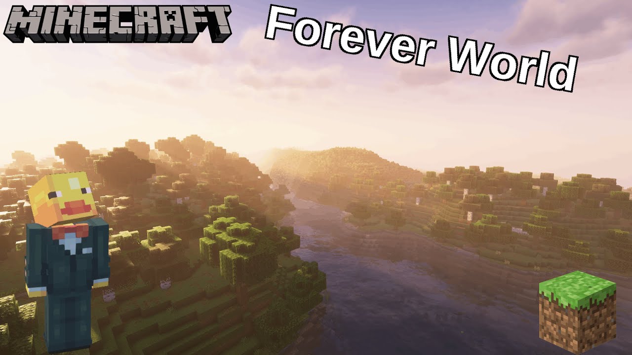 Starting My Forever World In Minecraft - YouTube