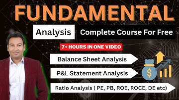 Fundamental Analysis Complete Course--Select Best Stocks for Investments ?