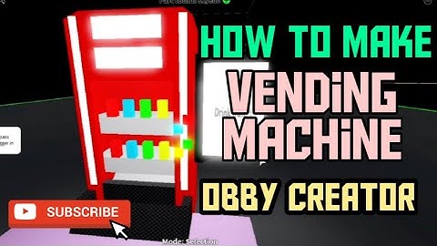 How to make "Vending Machine" In Obby Creator | Roblox