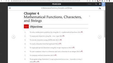 Daniel Liang C++ Section 4.2