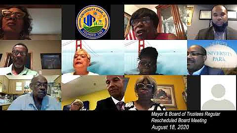 Mayor & Board of Trustee Regular Board Meeting Rescheduled