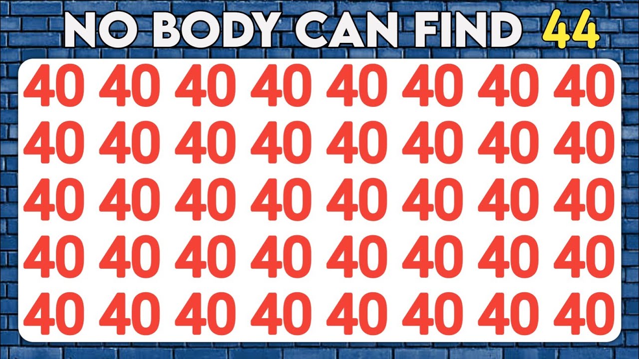 Find the Odd One Out - Number and Letter Master Edition | Observation ...