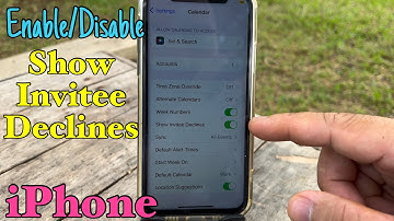 How to Enable or Disable Show Invitee Declines in Calendars on iPhone X
