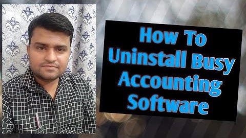 How To Uninstall Busy Accounting Software