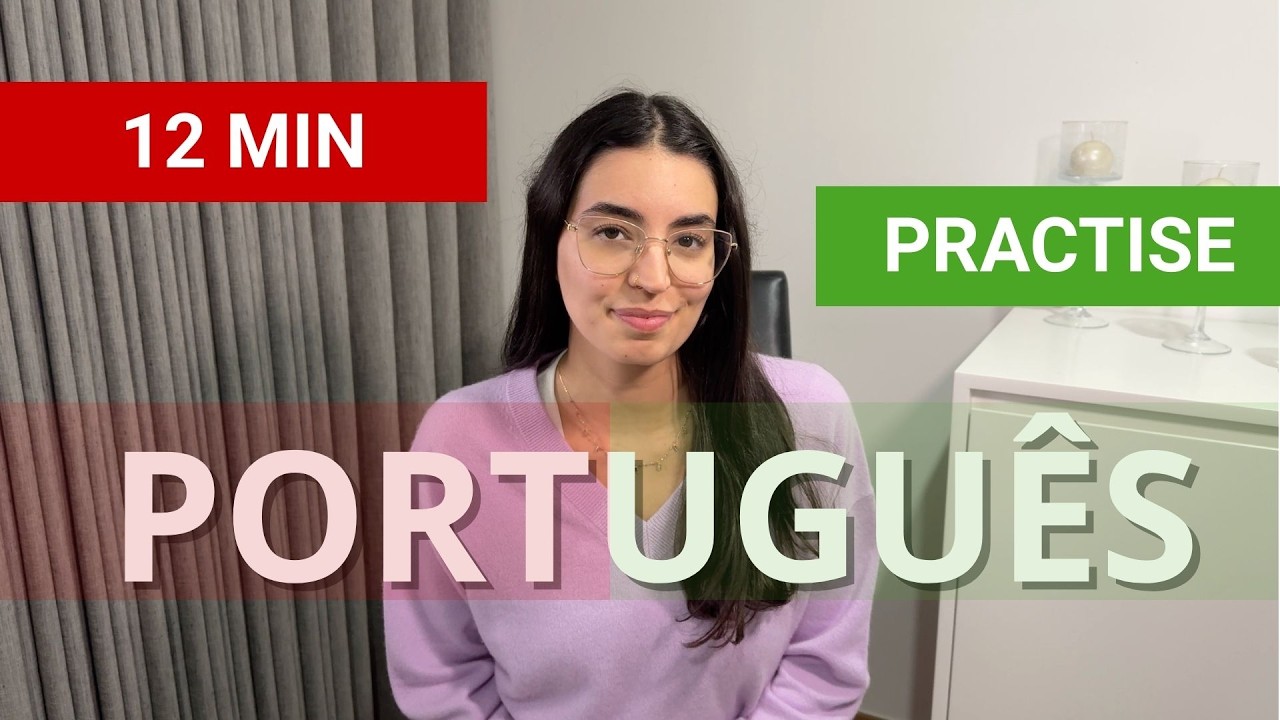 PORTUGUESE 🇵🇹 listening practice with a NATIVE SPEAKER