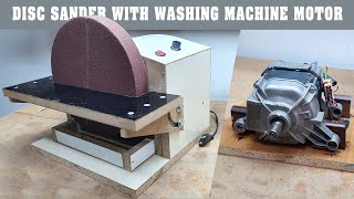 How To Make Washing Machine Motor Disc Sander / Disk zımpara yapımı