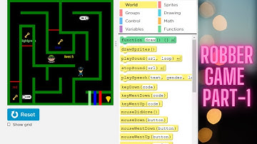 How to create Robber game in game lab in code.org (part-1).