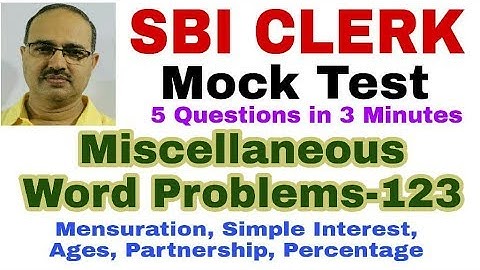 Miscellaneous Questions-123 Mission SBI CLERK 2018 | Mock Test | Unique Solution