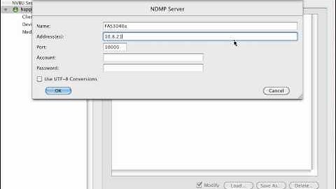 NetVault: Backup OS X Add NDMP Library