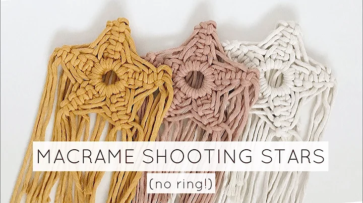 DIY: RINGLESS MACRAME SHOOTING STAR | MACRAME STAR TUTORIAL | CHRISTMAS STAR ORNAMENT (step by step)