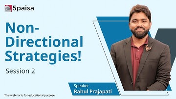 Non-Directional Options Strategies | Smart Trading Without Predictions – Live with Rahul Prajapati