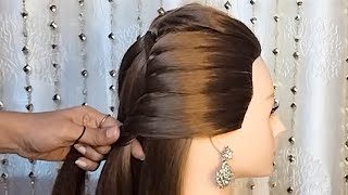 beautiful and easy hairstyle for girls | easy and cute open hairstyle for party | festival hairstyle