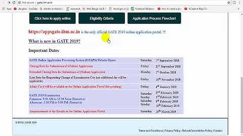 Gate 2019 application process begins @gate.iitm.ac.in; check Here