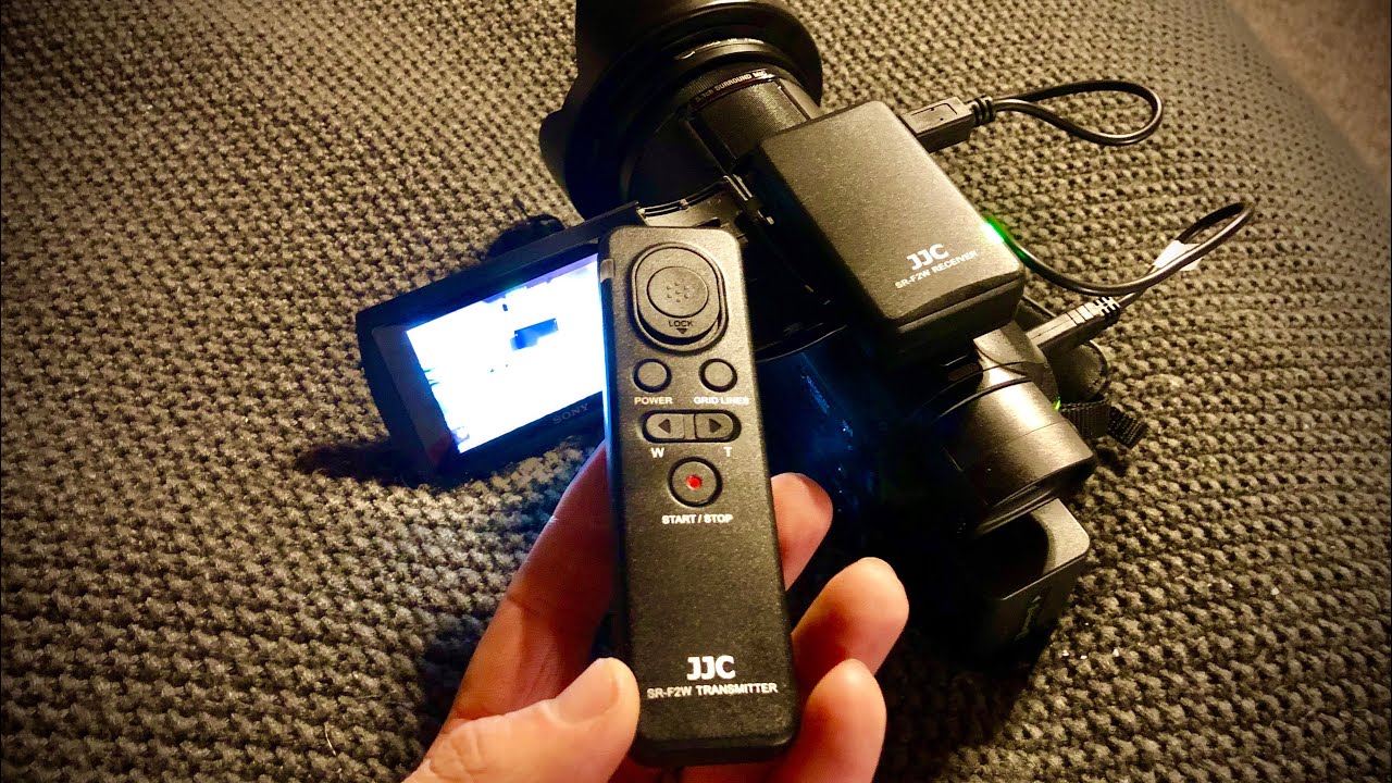 JJC SRF2W Wireless Remote UNBOXING, DEMO and REVIEW Shutter Release Control for Sony Camcorder ax-53