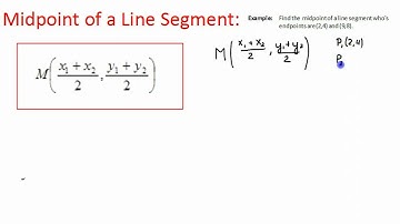 Unit 2 - Midpoint of a line segment (example)