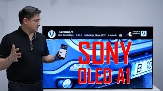 UNBOXING & REVIEW  SONY A1  4K OLED cu SUNET din ECRAN !