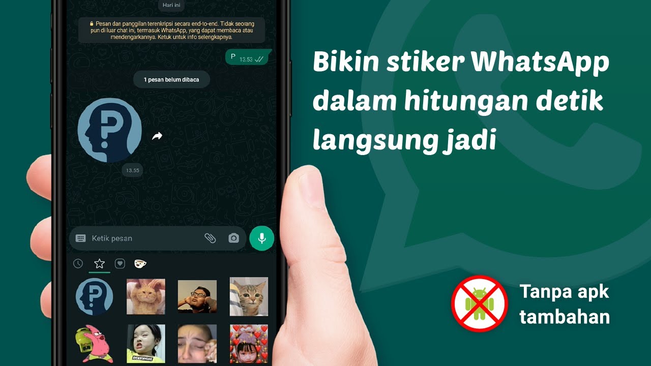 Bikin stiker WhatsApp dalam hitungan detik tanpa aplikasi tambahan