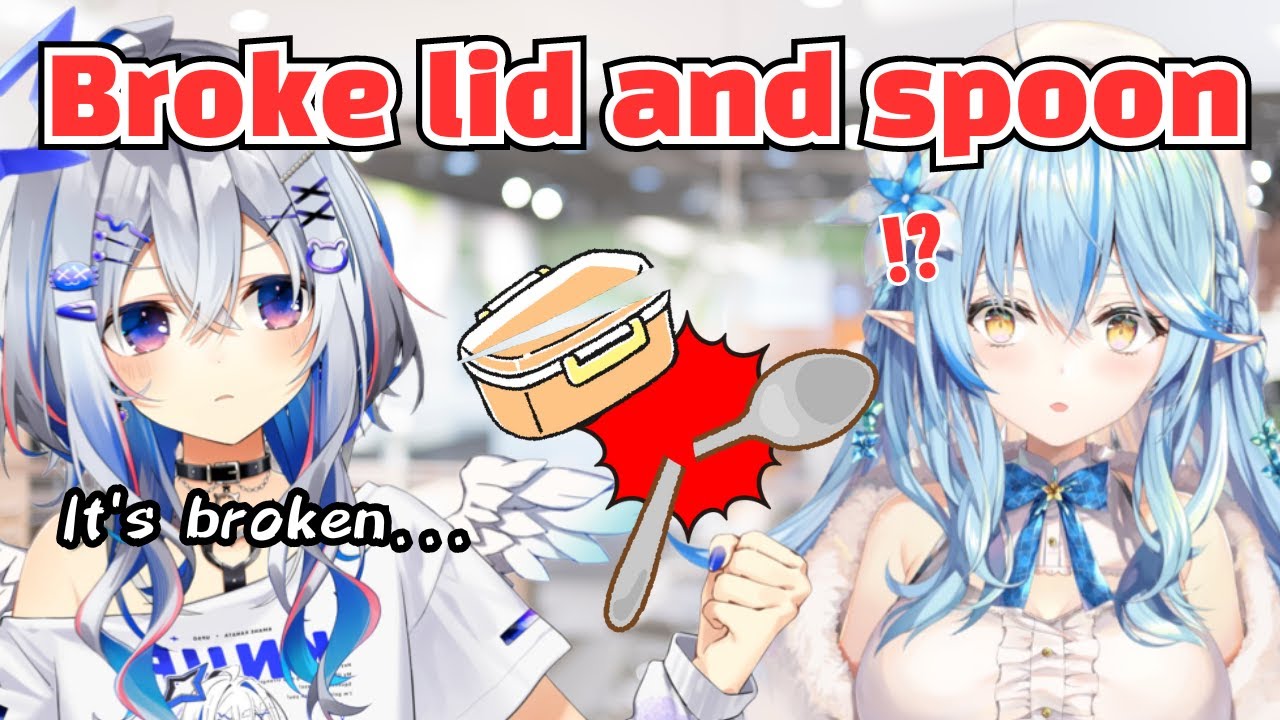 Lamy’s Reaction to Kanata Destroying the Lid and Spoon Just by Eating Normally[Hololive/Eng+JpSub]