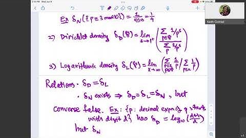 CTNT 2022 - 100 Years of Chebotarev Density (Lecture 3) - by Keith Conrad